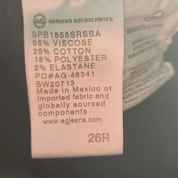 Adriano Goldschmied The Prima Ankle Cigarette Ankle Black Jeans, 26R - Picture 9 of 9